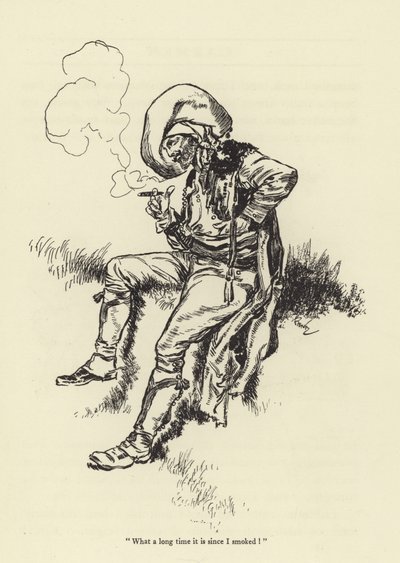 What a long time it is since I smoked! by René Bull